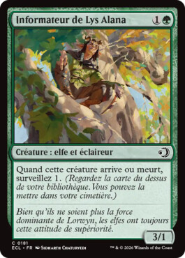 Informateur de Lys Alana - Lorwyn Eclipsé