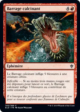 Barrage calcinant - Le trône d'Eldraine