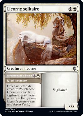 Licorne solitaire - Le trône d'Eldraine