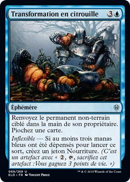 Transformation en citrouille - Le trône d'Eldraine