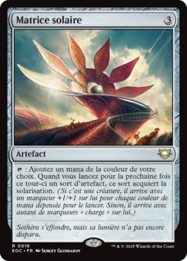 Matrice solaire - Aux portes des Eternités Commander
