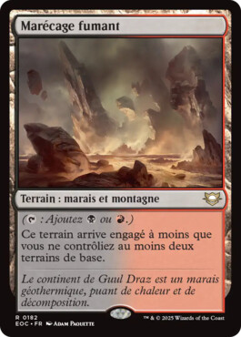 Marécage fumant - Aux portes des Eternités Commander