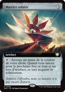 Matrice solaire - Aux portes des Eternités Commander