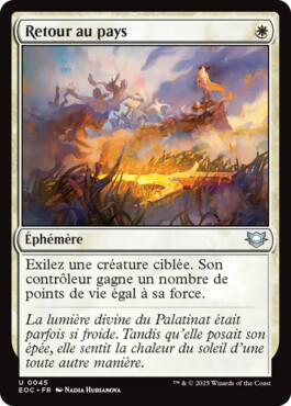 Retour au pays - Aux portes des Eternités Commander