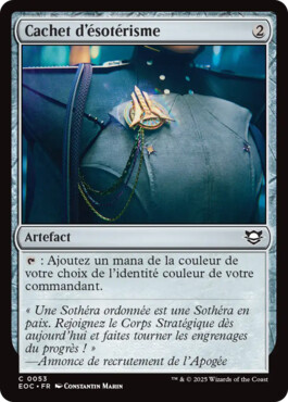 Cachet d'ésotérisme - Aux portes des Eternités Commander