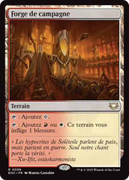 Forge de campagne - Aux portes des Eternités Commander