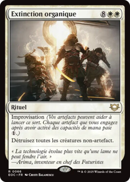 Extinction organique - Aux portes des Eternités Commander
