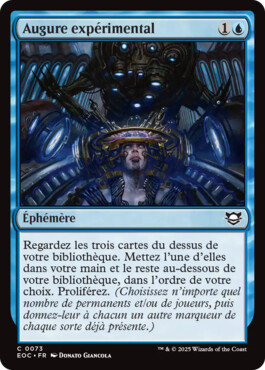 Augure expérimental - Aux portes des Eternités Commander