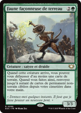 Faune façonneuse de terreau - Aux portes des Eternités Commander