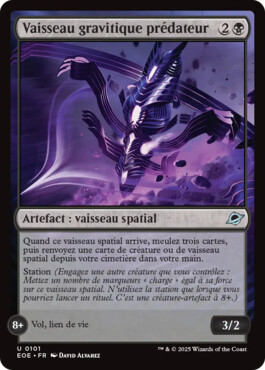Vaisseau gravitique prédateur - Aux portes des Eternités