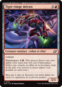 Tigre rouge mécan - Aux portes des Eternités
