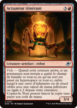 Actuateur itinérant - Aux portes des Eternités