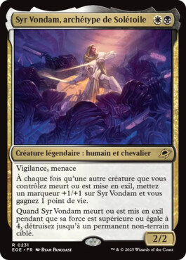Syr Vondam, archétype de Solétoile - Aux portes des Eternités