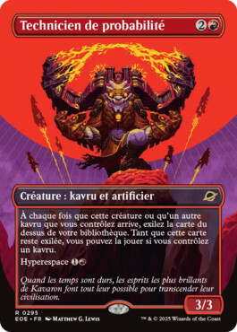 Technicien de probabilité - Aux portes des Eternités