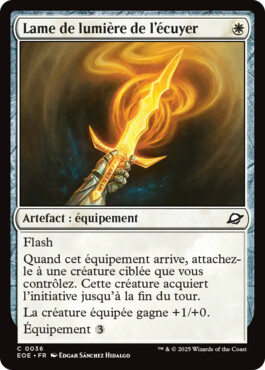Lame de lumière de l'écuyer - Aux portes des Eternités