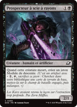 Prospecteur à scie à rayons - Aux portes des Eternités