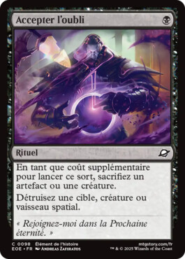 Accepter l'oubli - Aux portes des Eternités