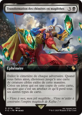 Transformation des chimères en magilithes - Final Fantasy Commander