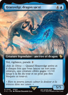 Hraesvelgr, dragon sacré - Final Fantasy Commander