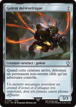 Golem météoritique - Final Fantasy Commander