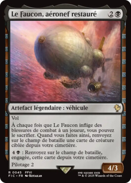 Le Faucon, aéronef restauré - Final Fantasy Commander