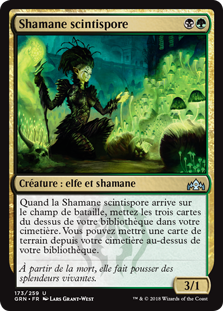 Shamane scintispore - Guildes de Ravnica