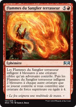 Flammes du Sanglier terrasseur - L'allégeance de Ravnica