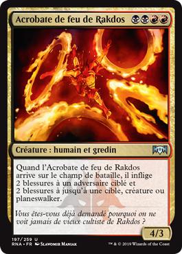 Acrobate de feu de Rakdos - L'allégeance de Ravnica