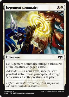 Jugement sommaire - L'allégeance de Ravnica