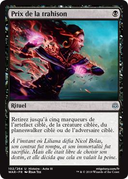 Prix de la trahison - La Guerre des Planeswalkers