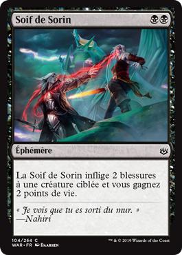 Soif de Sorin - La Guerre des Planeswalkers