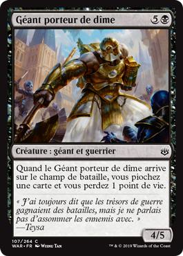 Géant porteur de dîme - La Guerre des Planeswalkers