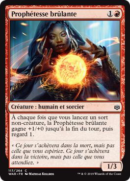 Prophétesse brûlante - La Guerre des Planeswalkers