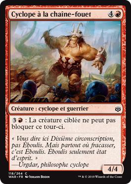 Cyclope à la chaîne-fouet - La Guerre des Planeswalkers