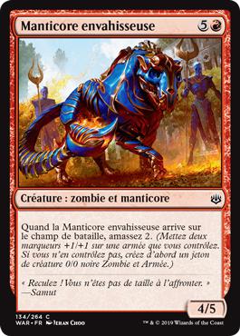 Manticore envahisseuse - La Guerre des Planeswalkers