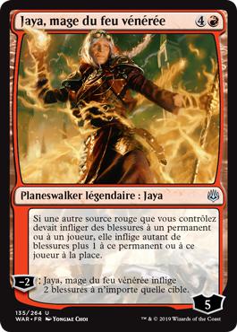 Jaya, mage du feu vénérée - La Guerre des Planeswalkers