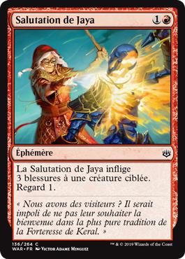 Salutation de Jaya - La Guerre des Planeswalkers