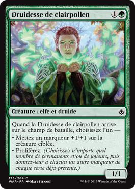 Druidesse de clairpollen - La Guerre des Planeswalkers