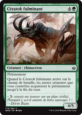 Cératok fulminant - La Guerre des Planeswalkers