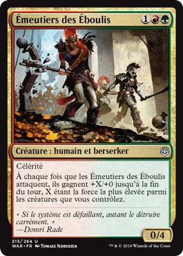 Émeutiers des Éboulis - La Guerre des Planeswalkers