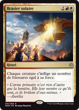 Brasier solaire - La Guerre des Planeswalkers