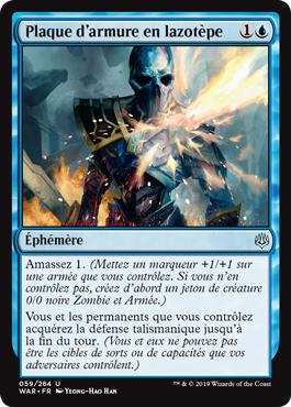 Plaque d'armure en lazotèpe - La Guerre des Planeswalkers