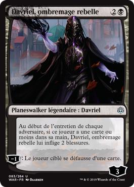 Davriel, ombremage rebelle - La Guerre des Planeswalkers