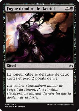 Fugue d'ombre de Davriel - La Guerre des Planeswalkers