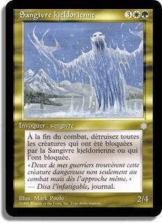 Sangivre kjeldorienne - Ère Glaciaire