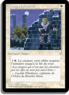 Ranger kelsinkois - Ère Glaciaire