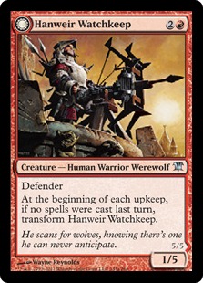 Guetteur de Hanweir -> Fléau de Hanweir - Innistrad