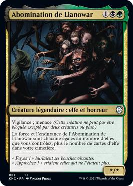 Abomination de Llanowar - Kaldheim Commander