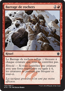 Barrage de rochers - Les Khans de Tarkir