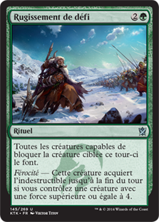 Rugissement de défi - Les Khans de Tarkir